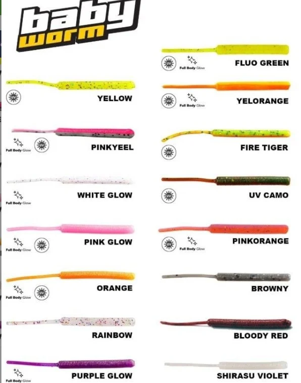 52 Fujin Baby Worm 5,2cm Floating LRF Silikonu - Görsel 1