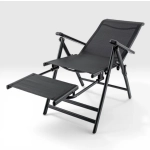 Sırt Ayarlı Katlanabilir Kamp Sandalyesi - 8 Kademeli - Bacak Uzatmalı - Recline - Görsel 2