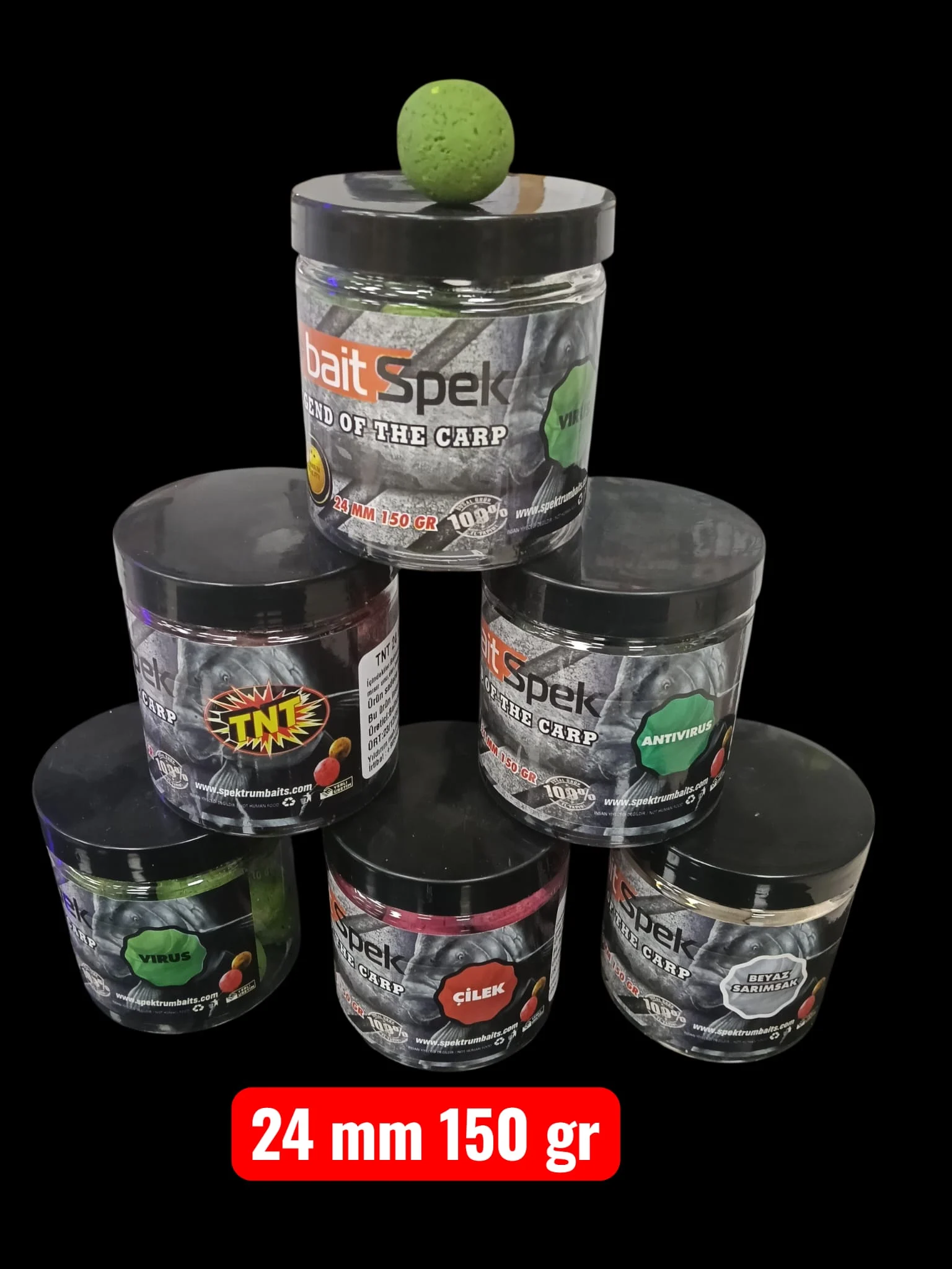 GENEL 24 150 GR 24 MM BAİT SPEK BOİLİ ÇEŞİTLERİ - Görsel 1