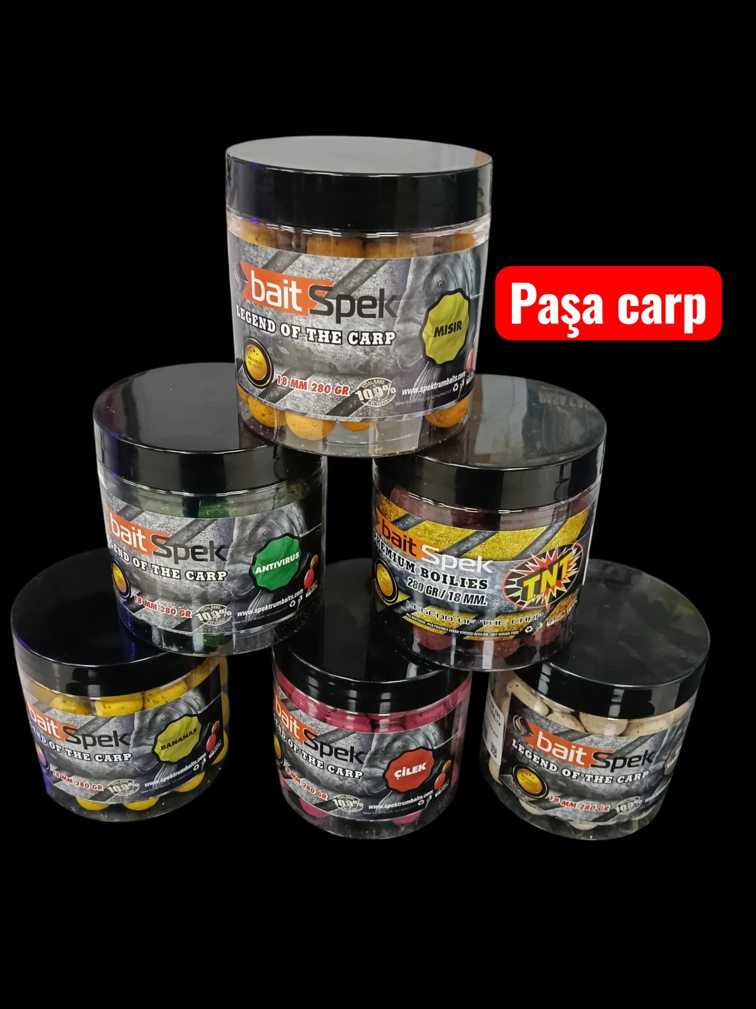 GENEL 280 GR 18 MM BAİT SİPEK BOİLİ ÇEŞİTLERİ - Görsel 1