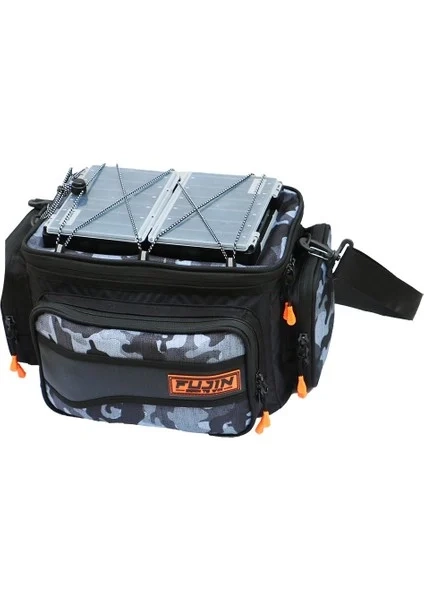 Fujin Black Camo Balıkçı Çantası - Çok Fonksiyonlu - Görsel 2