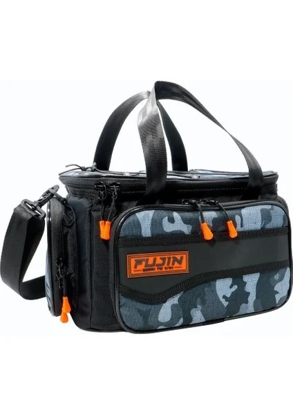 Fujin Black Camo Balıkçı Çantası - Çok Fonksiyonlu