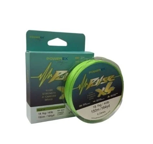 4x Powerex Pulse 4 örgü 150m. Apple Green İp Misina - Görsel 1